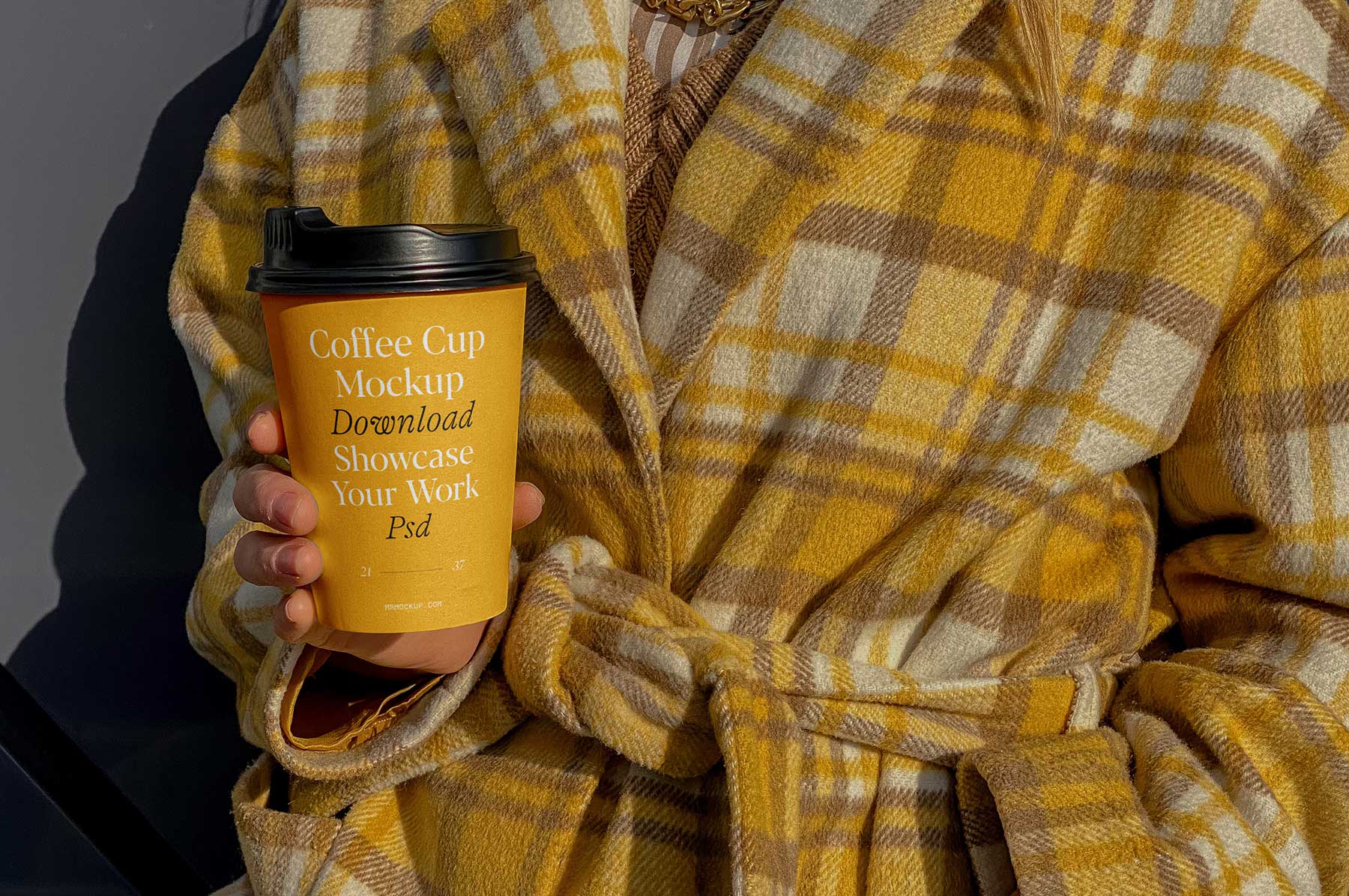 Coffee Cup in Hand Mockup