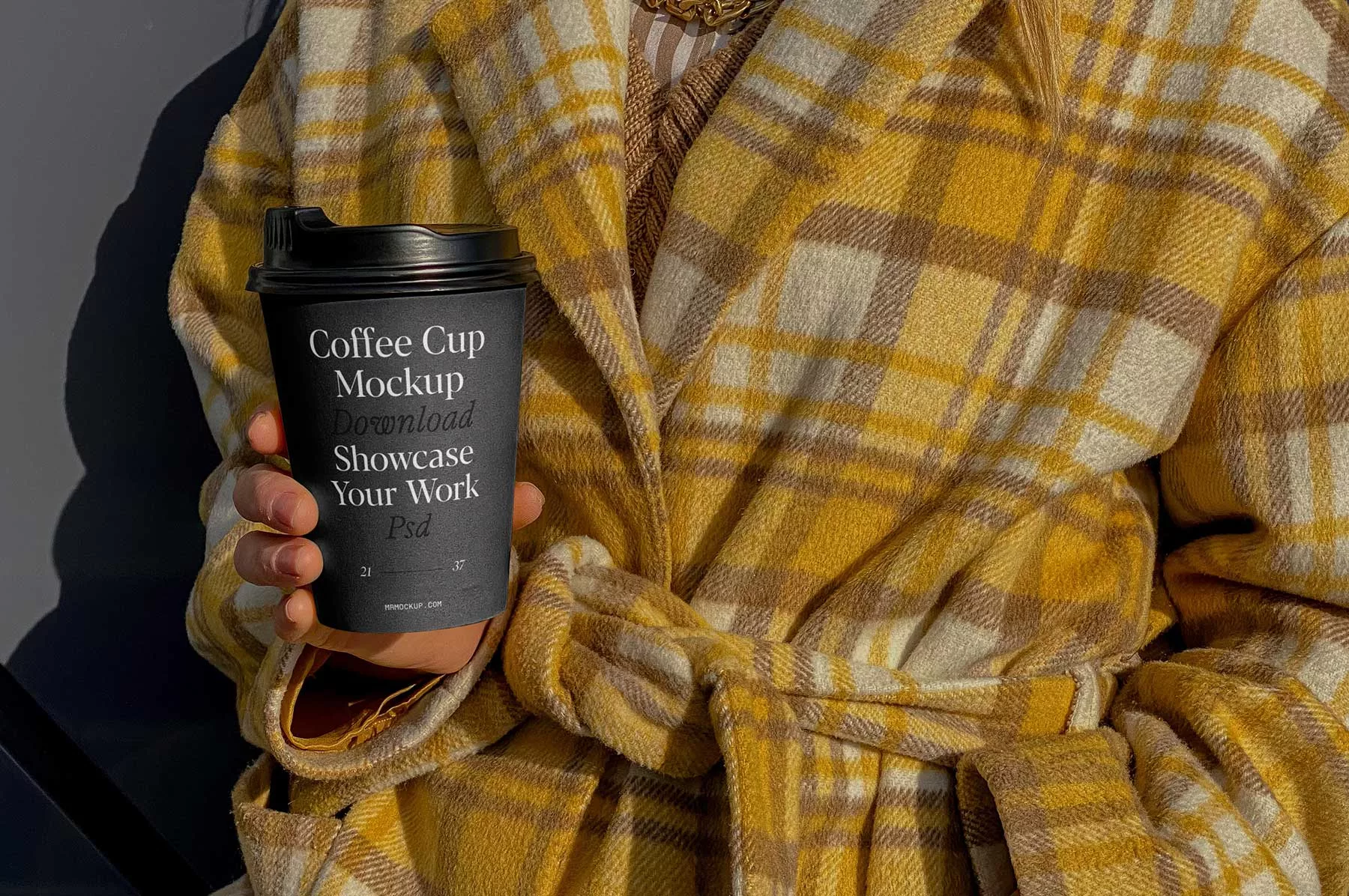 Coffee Cup in Hand Mockup