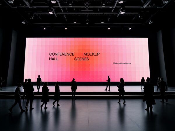 Conference Hall Screen Mockup