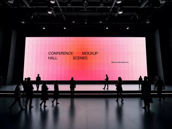 Conference Hall Screen Mockup