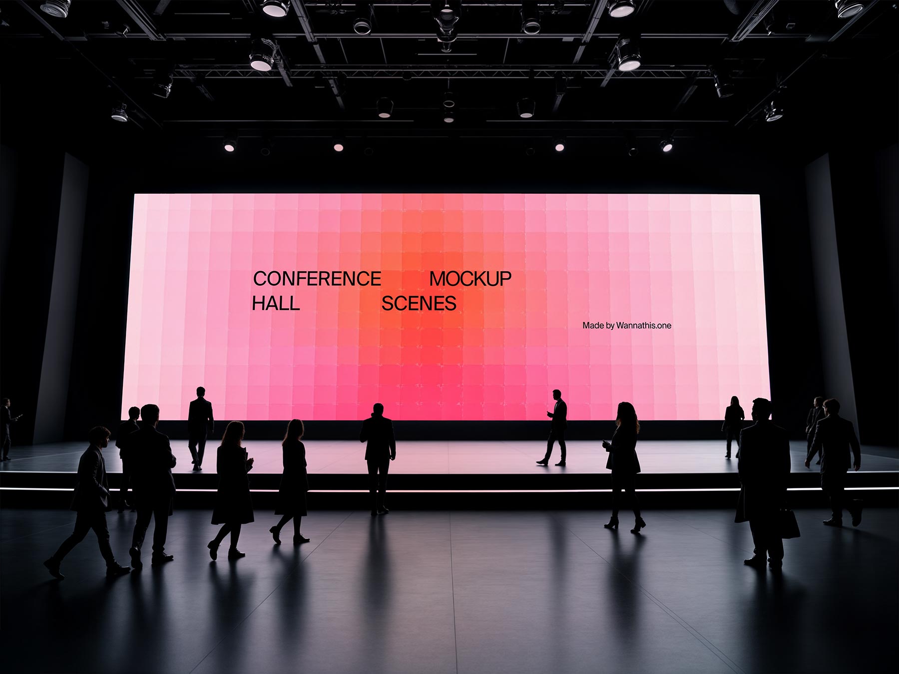 Conference Hall Screen Mockup