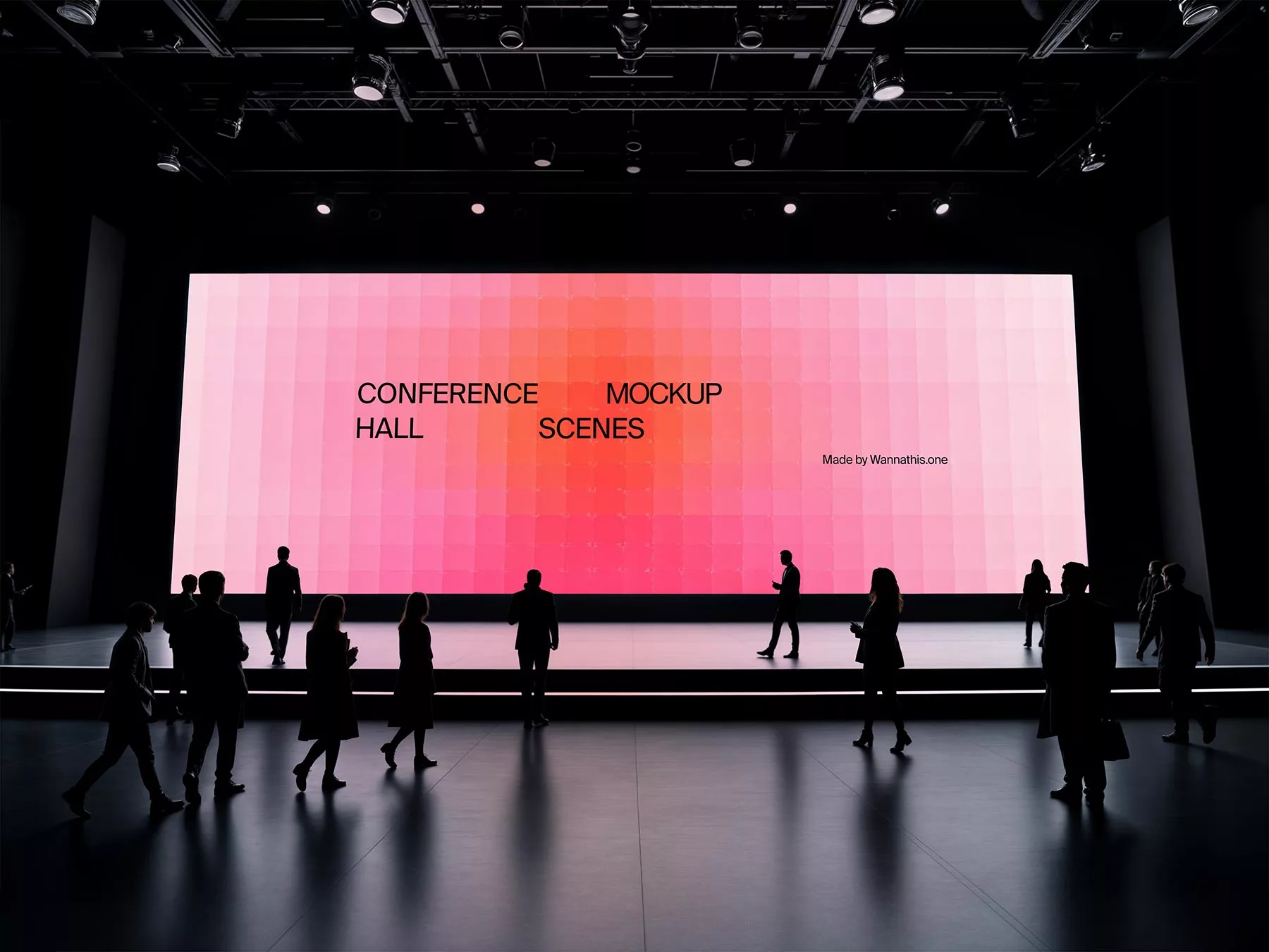 Conference Hall Screen Mockup