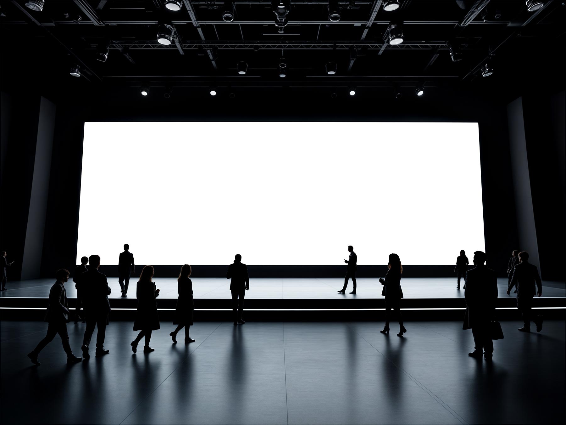 Conference Hall Screen Mockup