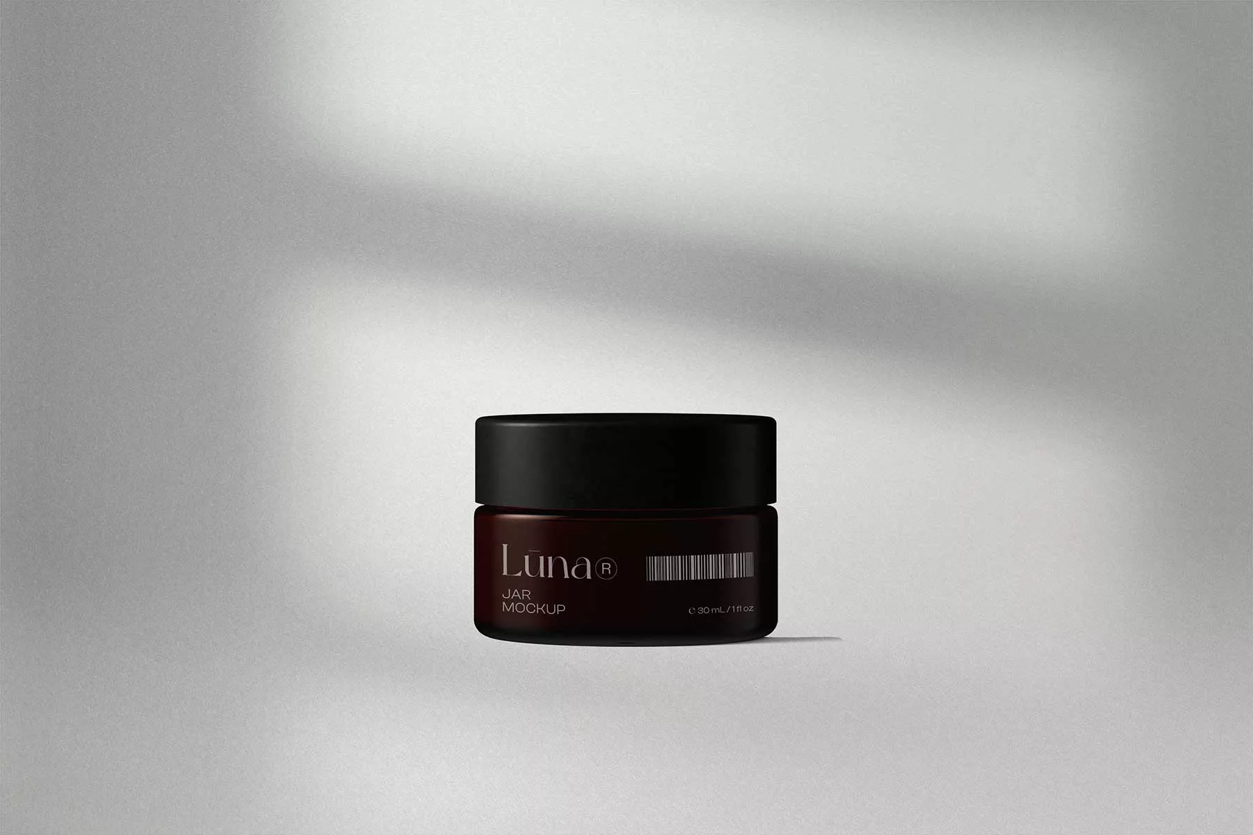 Cosmetic Jar with Pomegranate Mockup