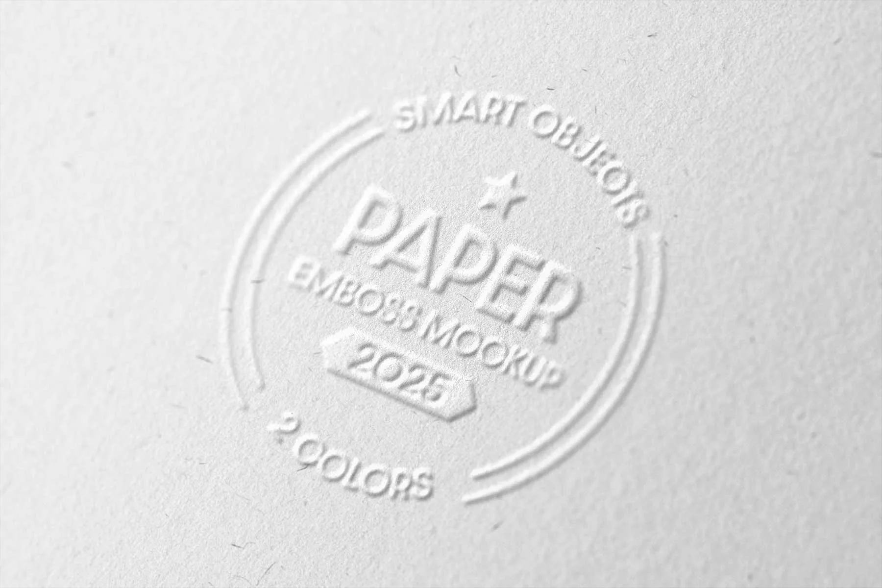 Embossed Paper Logo Mockup