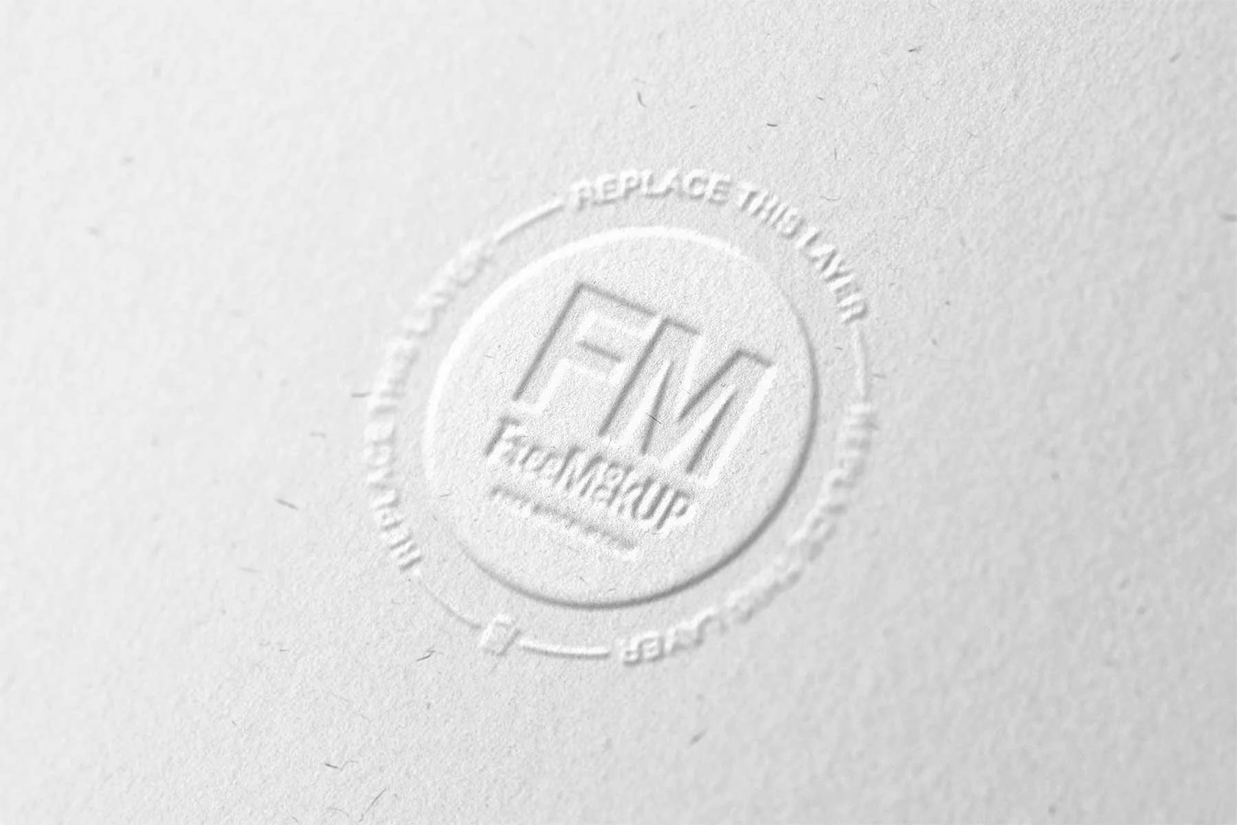 Embossed Paper Logo Mockup