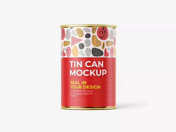 Food Tin Can Mockup Set