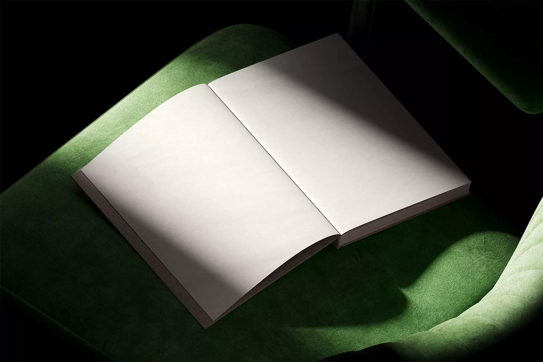 Free Open Book Mockup – Isometric View