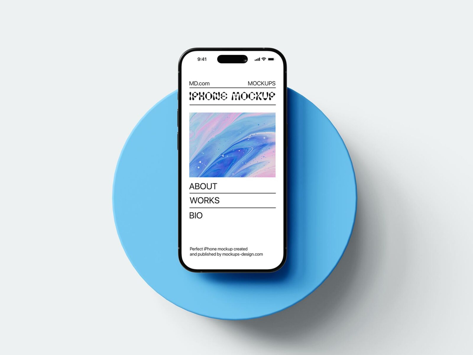 iPhone Screen Mockup - PSD Template