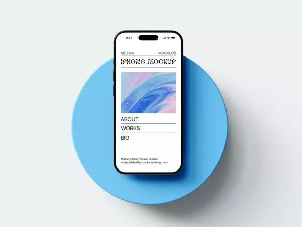 iPhone Screen Mockup – PSD Template