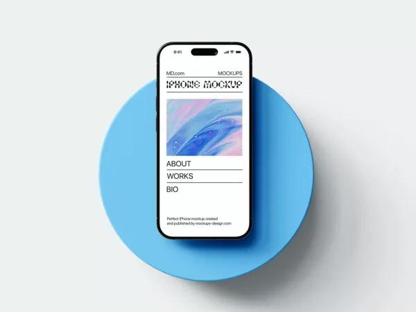 Free iPhone Screen Mockup – PSD Template