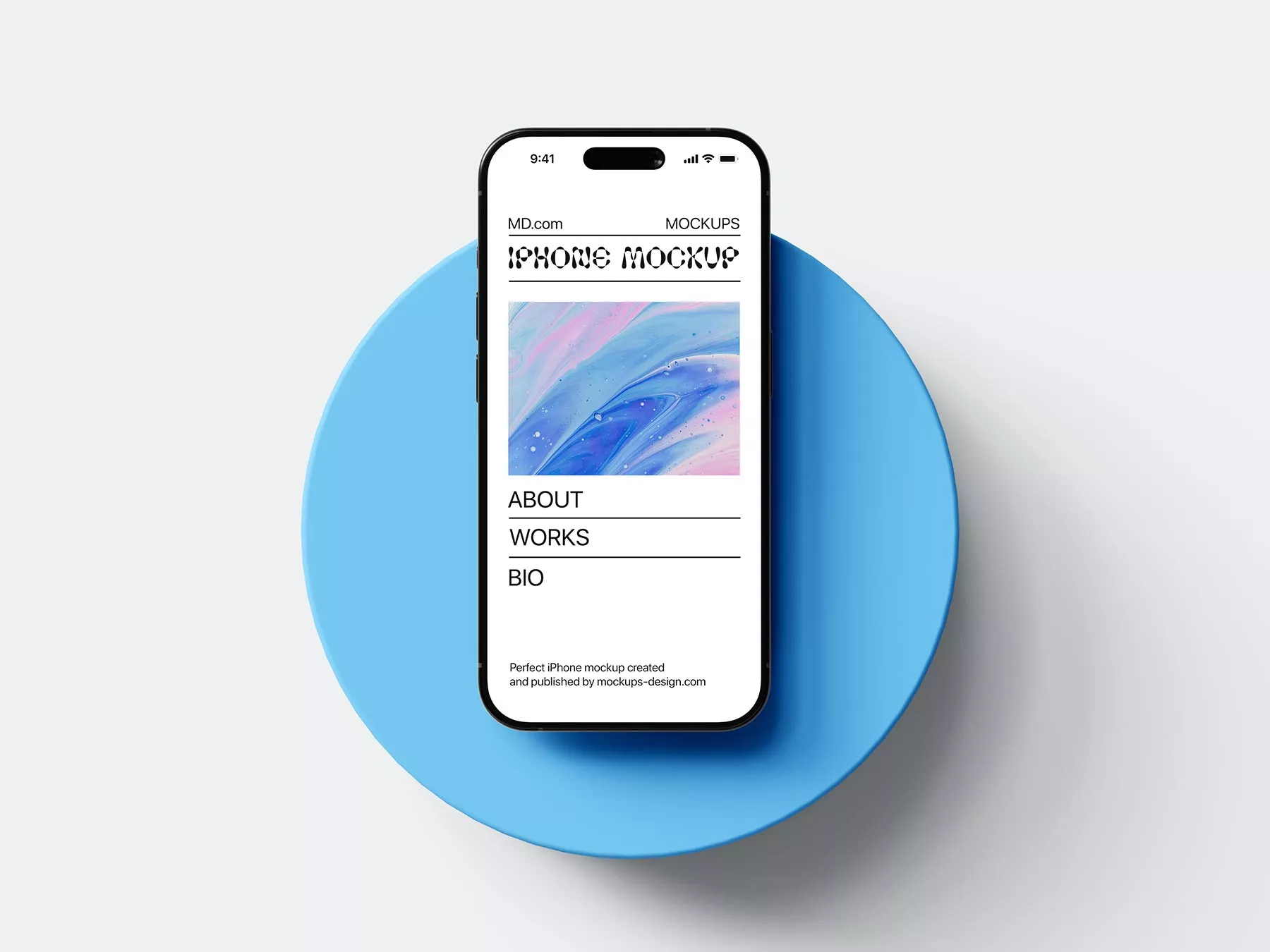Free iPhone Screen Mockup – PSD Template