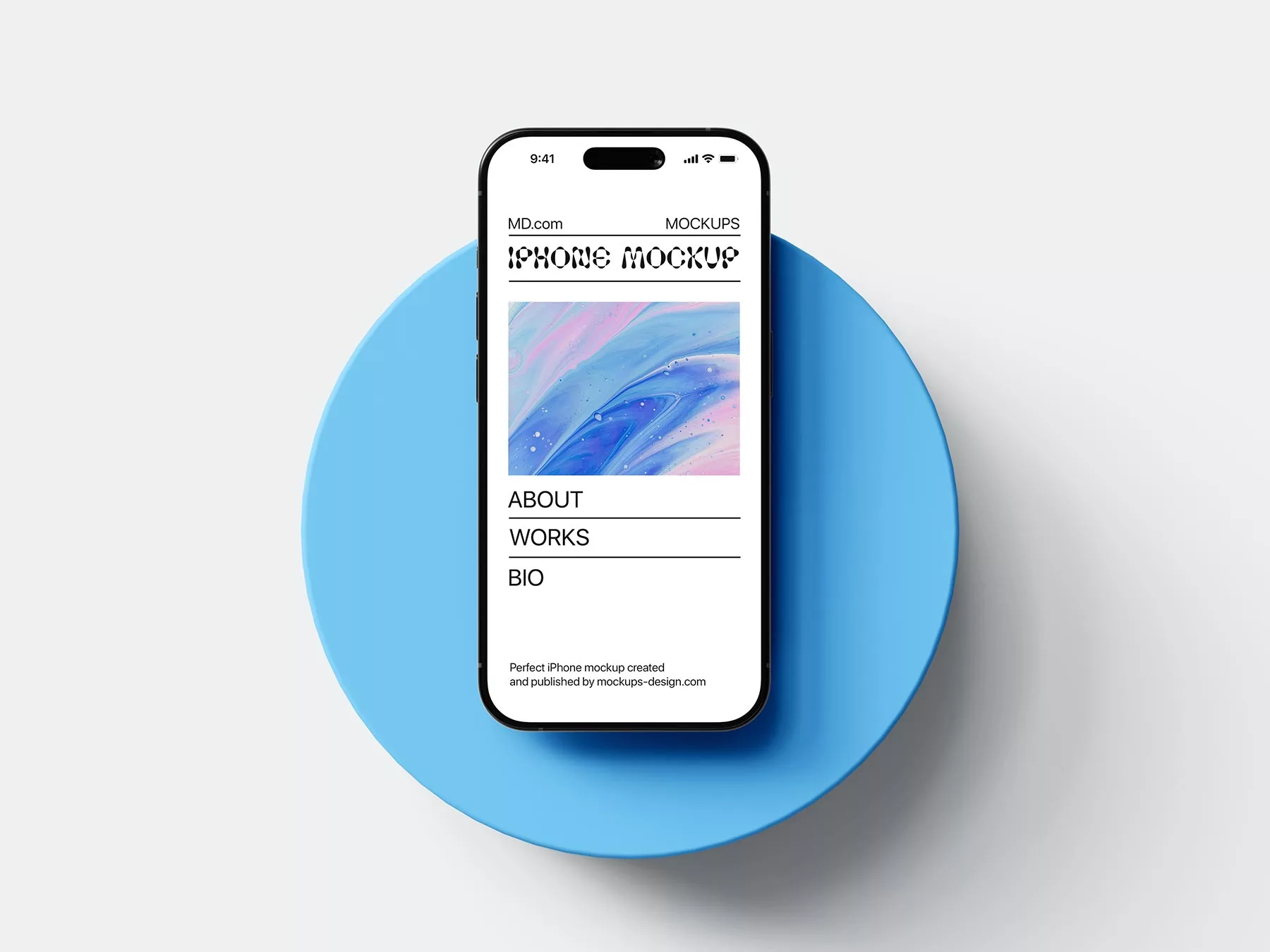 Free iPhone Screen Mockup – PSD Template