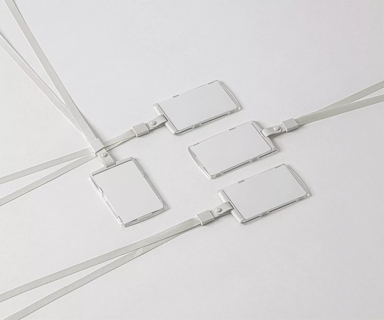 ID Card Mockup Set with Lanyards