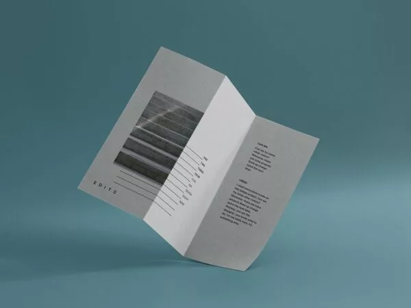 Letter Trifold Brochure Mockup