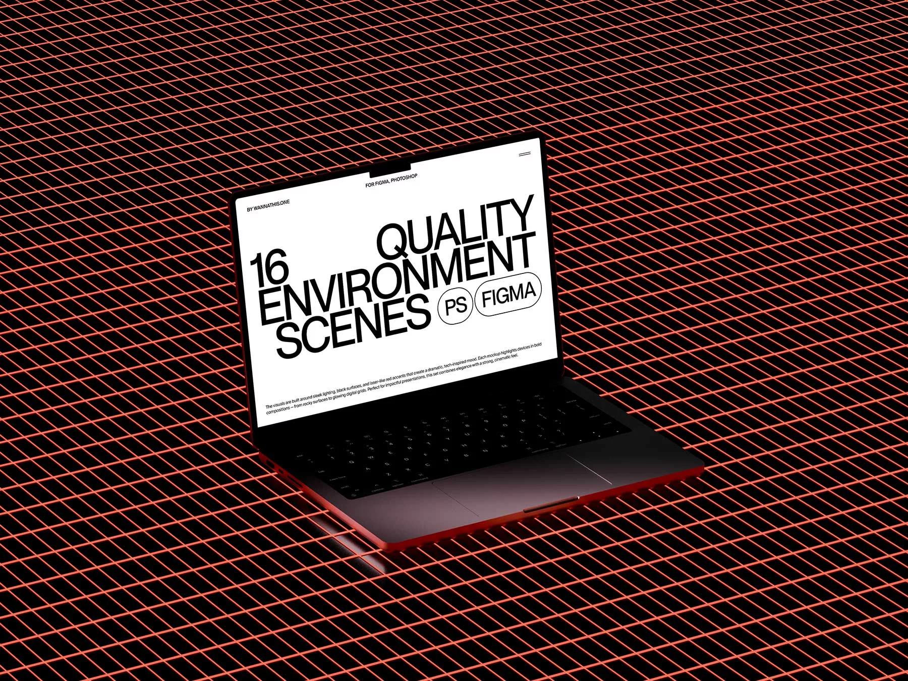 MacBook Free PSD Mockup