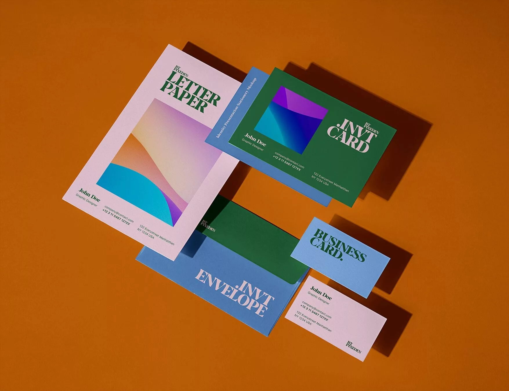 Stationery Branding Mockup Scene