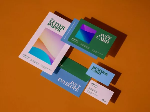 Stationery Branding Mockup Scene