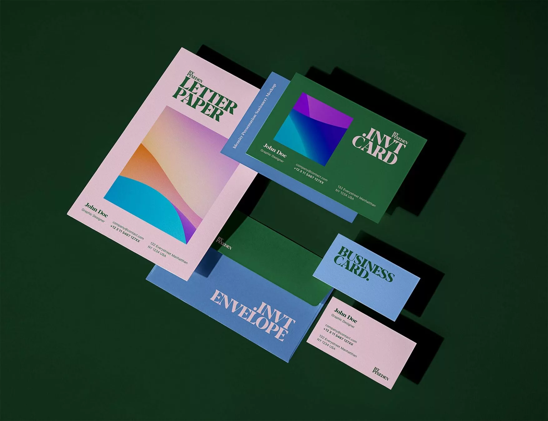 Stationery Branding Mockup Scene