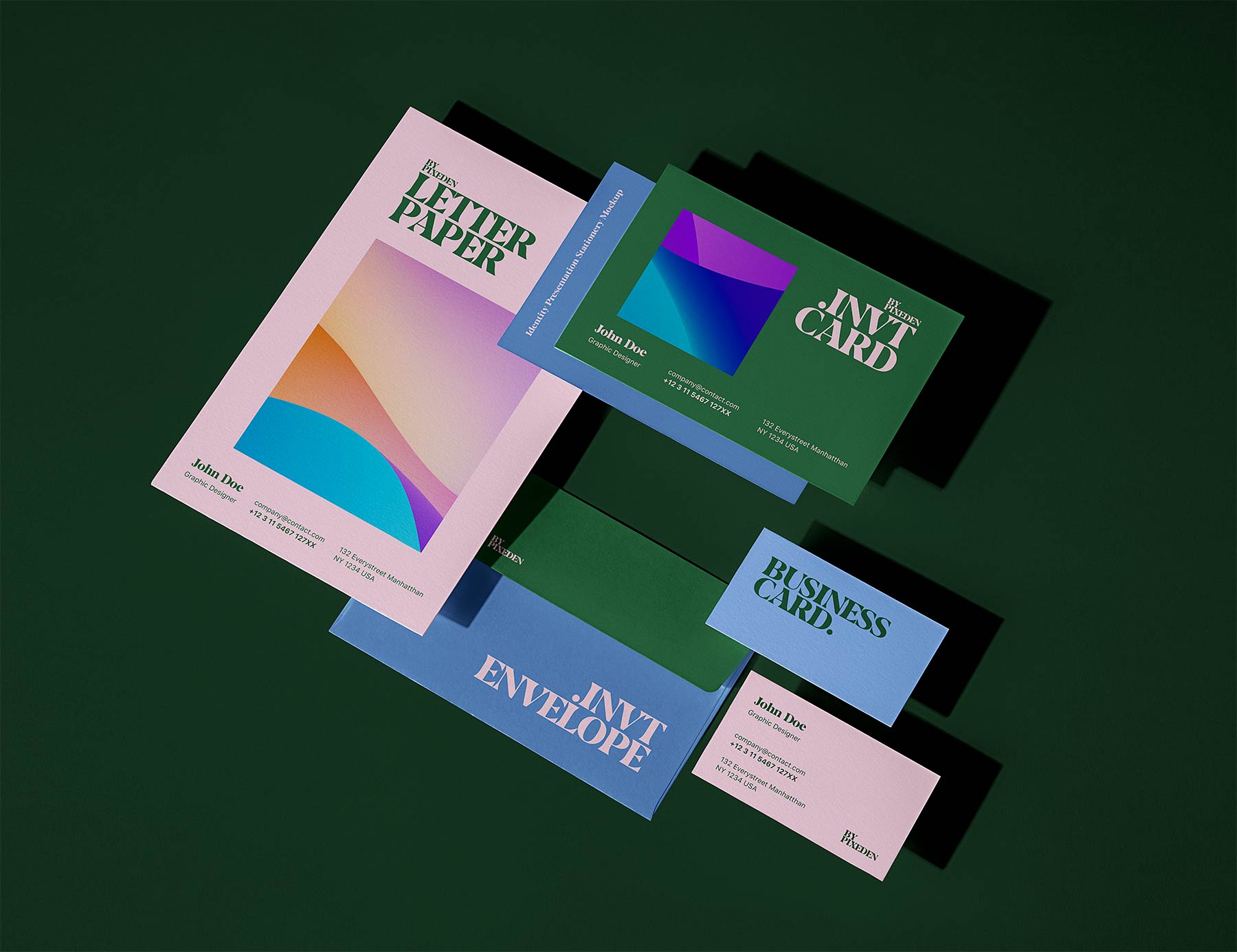 Stationery Branding Mockup Scene