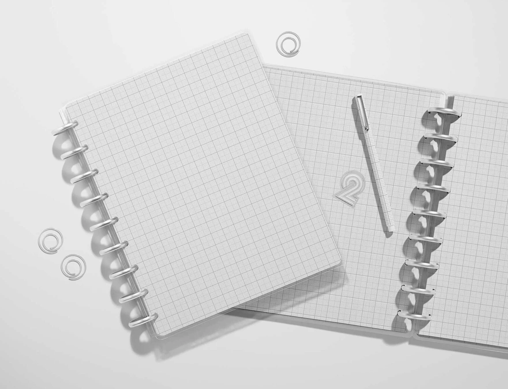 Spiral Planner Notebook Mockup