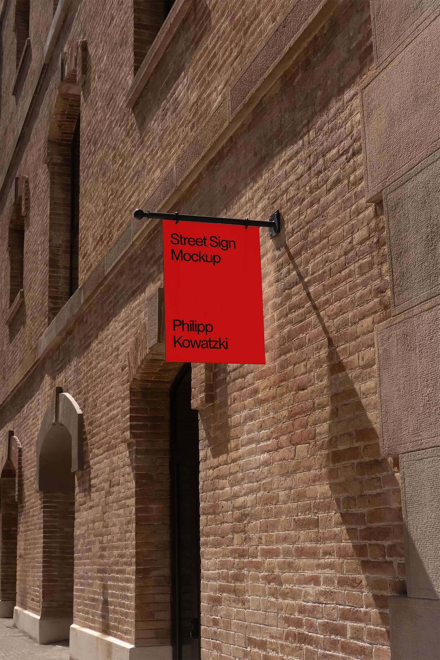 Street Wall Sign Mockup