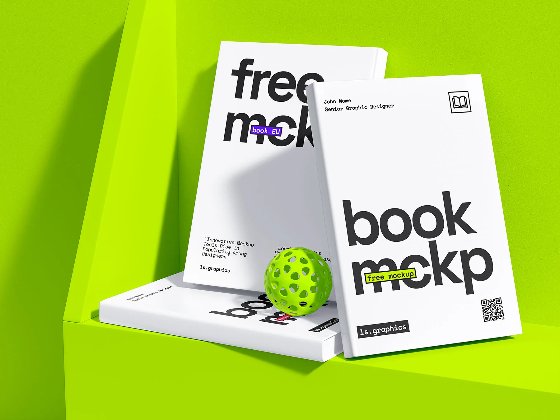 Three Book Mockup Scene