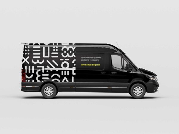 Van Vehicle Mockup (5 PSD Scenes)