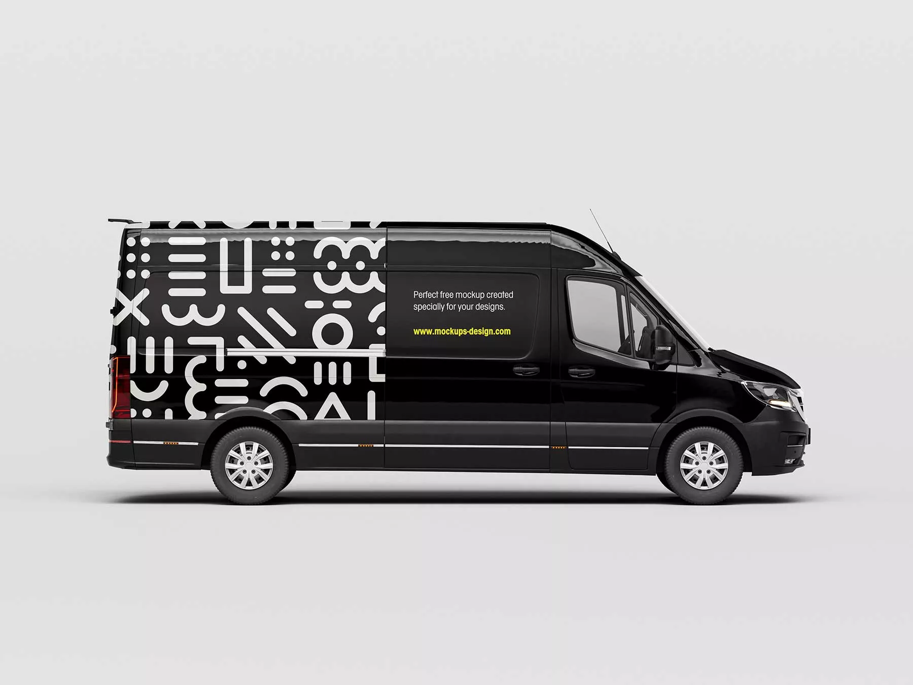 Van Vehicle Mockup (5 PSD Scenes)