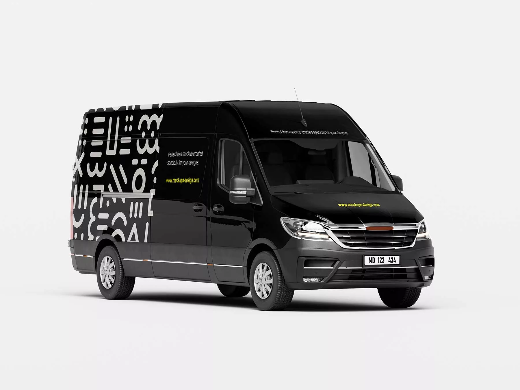 Van Vehicle Mockup (5 PSD Scenes)