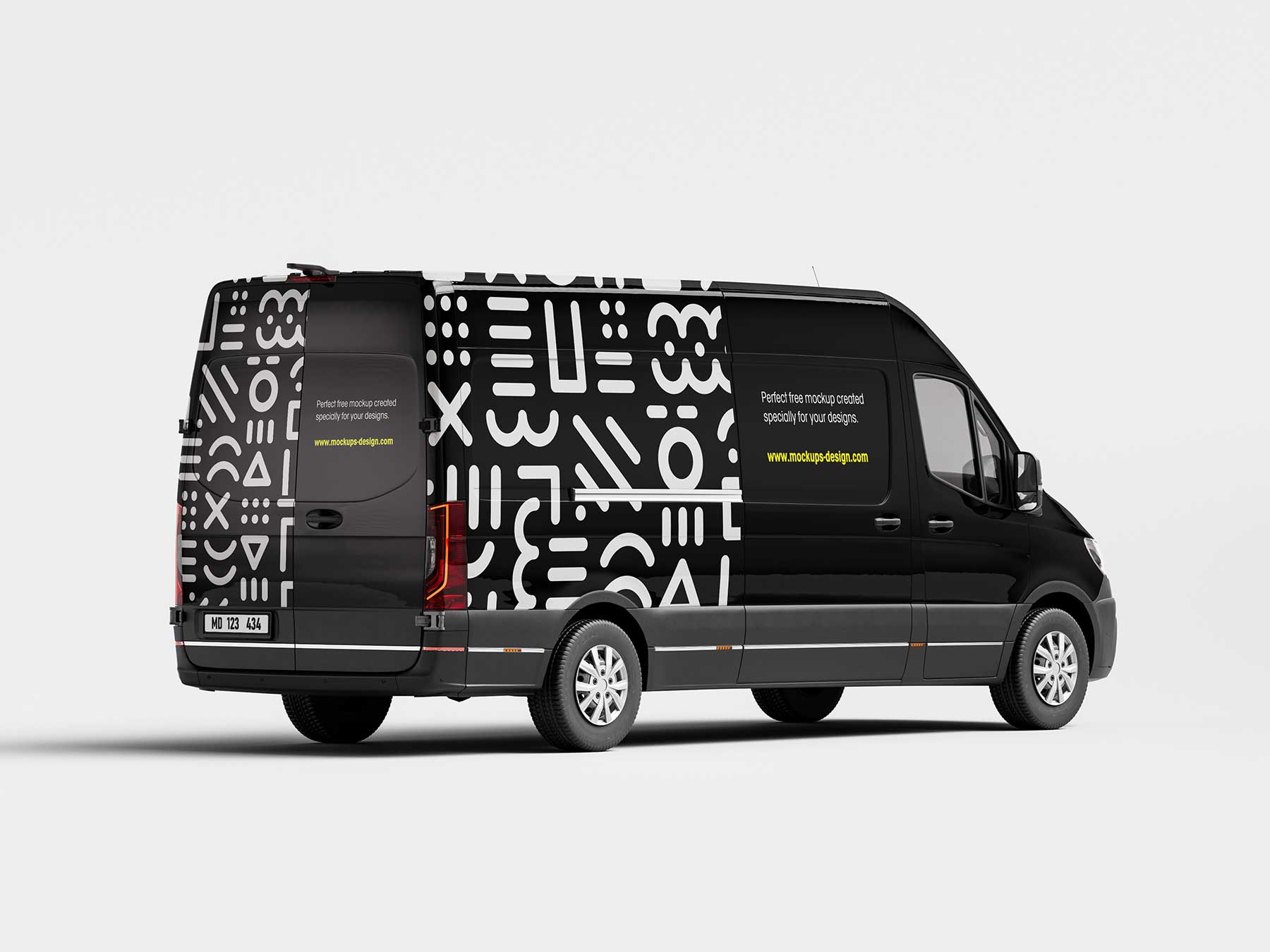 Van Vehicle Mockup (5 PSD Scenes)