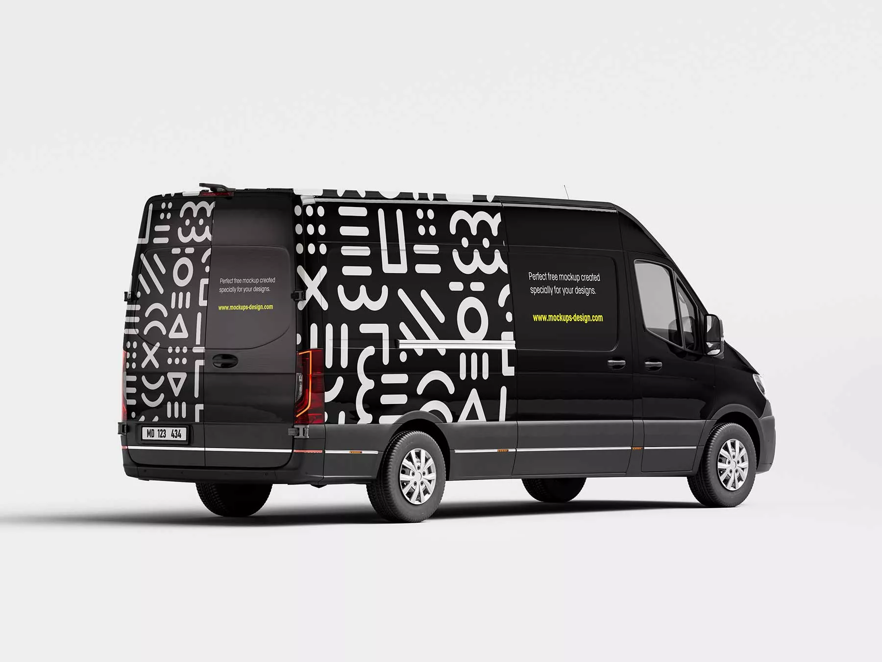Van Vehicle Mockup (5 PSD Scenes)