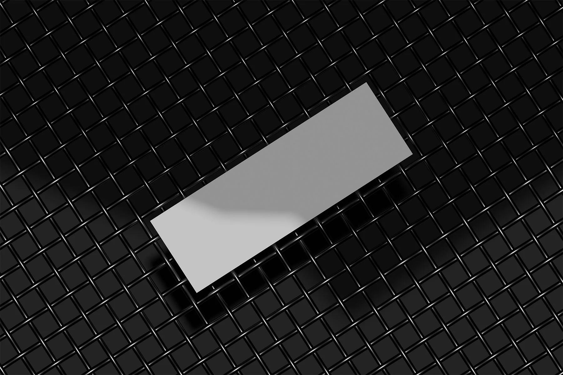 Event Ticket Mockup on Metal Mesh
