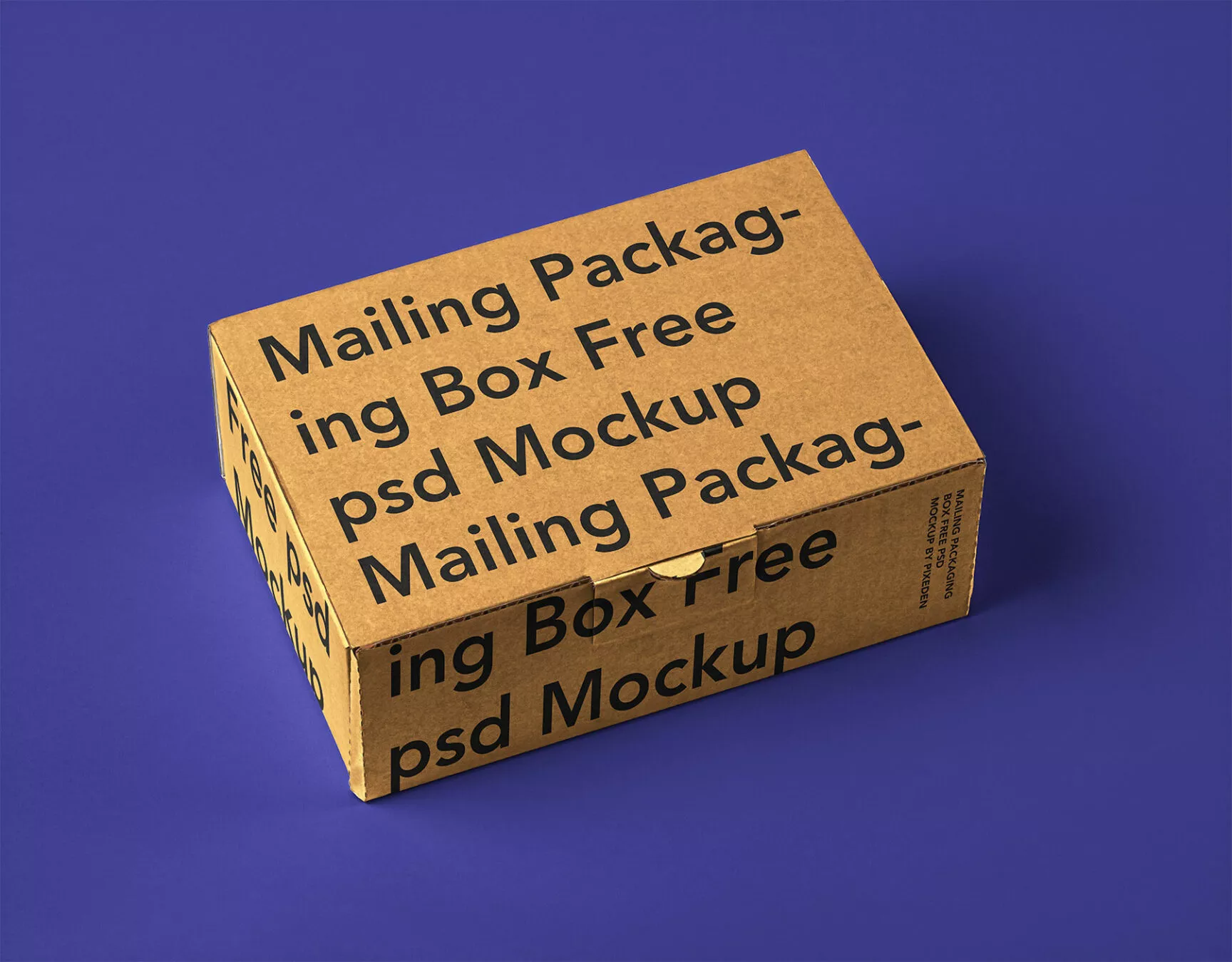 Mail Packaging Cardboard Box Mockup