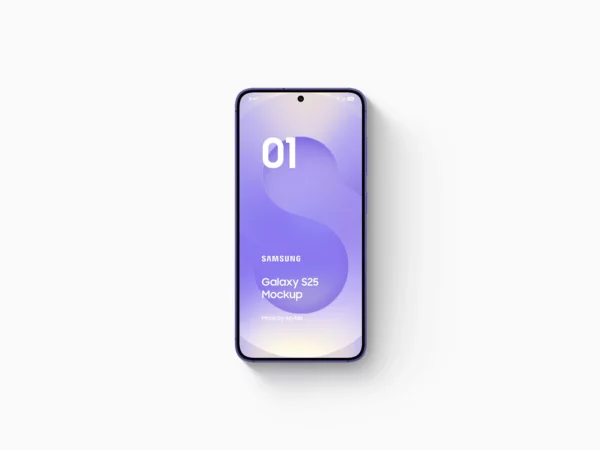 Samsung Galaxy S25 Mockups (Original & Clay)