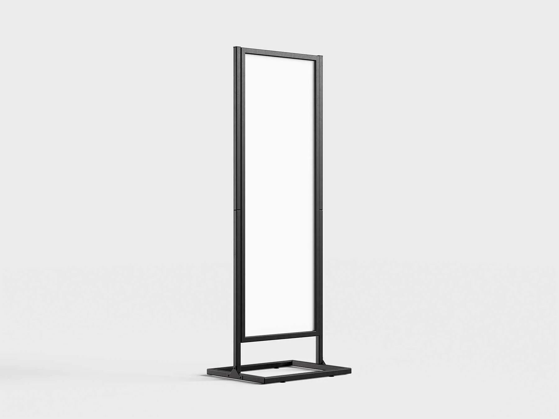 Vertical Floor Stand Banner Mockup