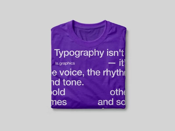 Folded T-Shirt Mockup