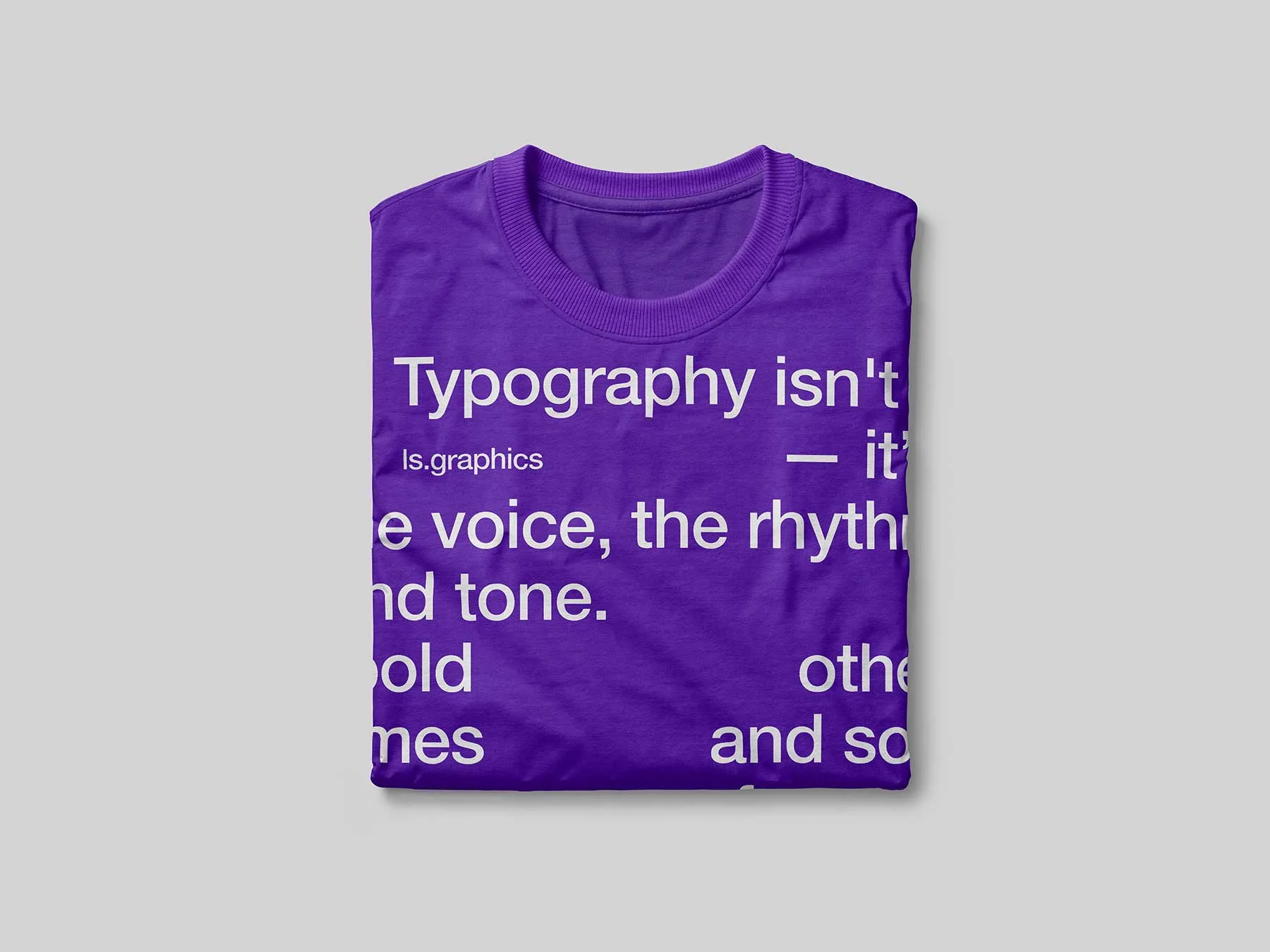 Folded T-Shirt Mockup