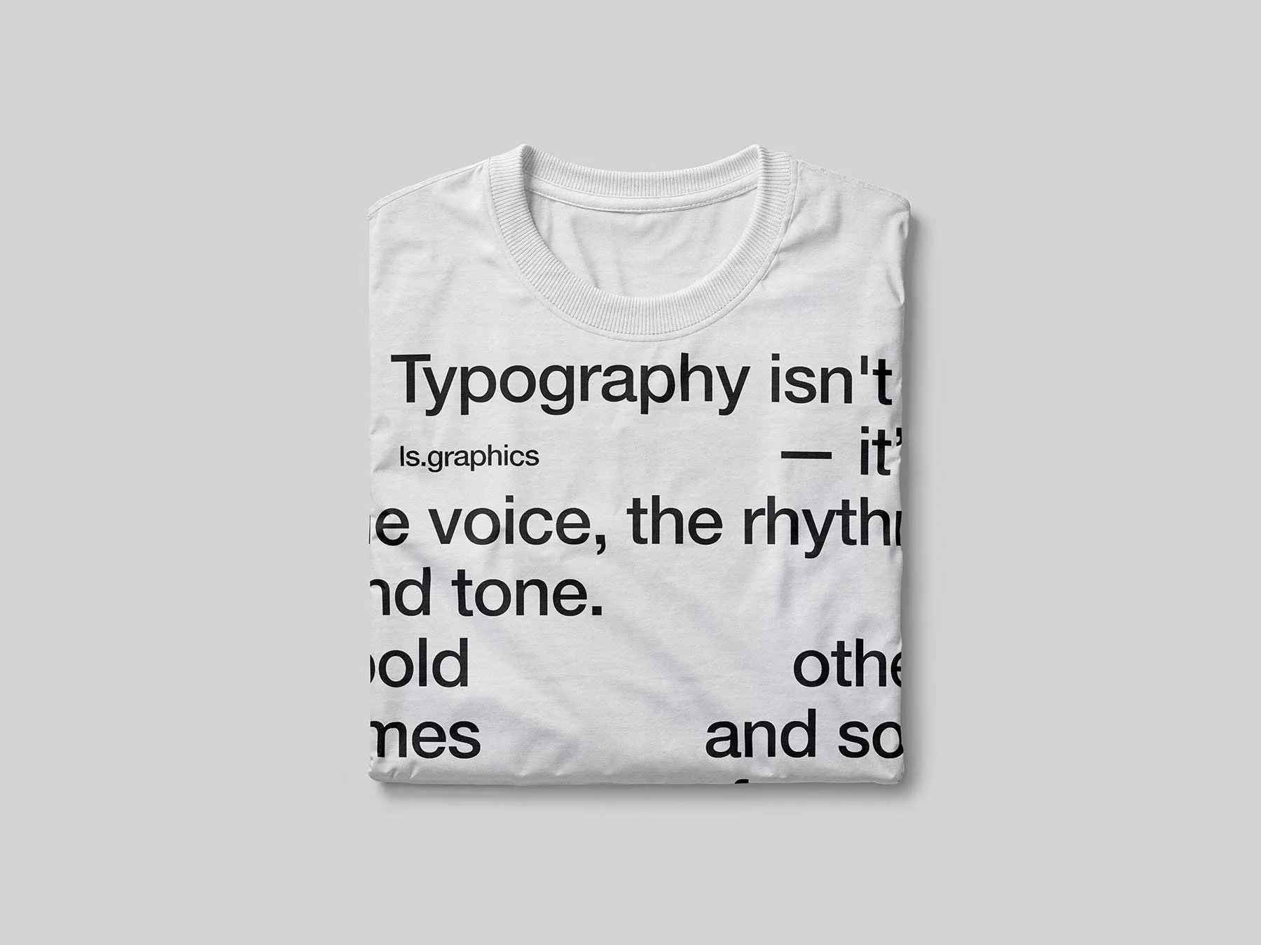 Folded T-Shirt Mockup