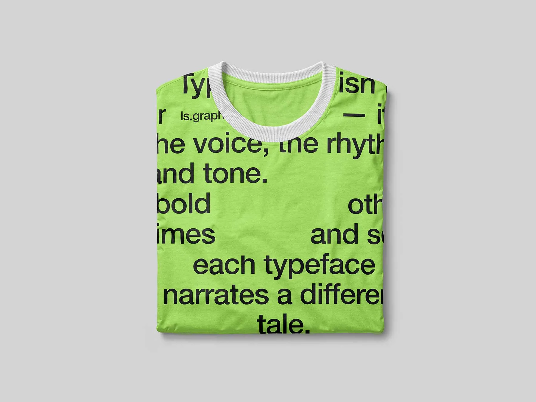 Folded T-Shirt Mockup