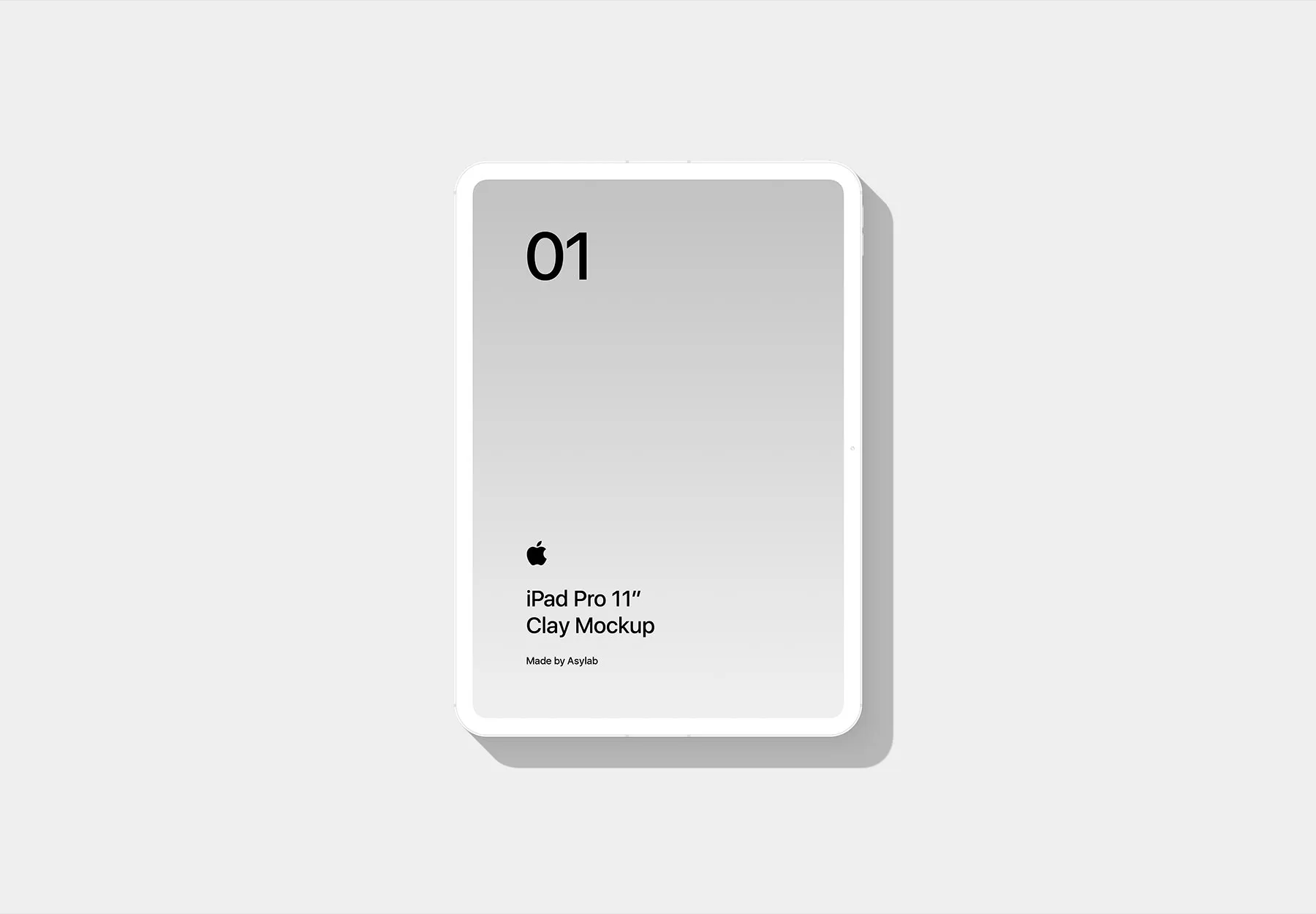 iPad Pro Mockup Set (Original & Clay)