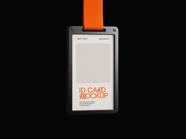 Minimalist ID Card Holder Mockup (PSD)