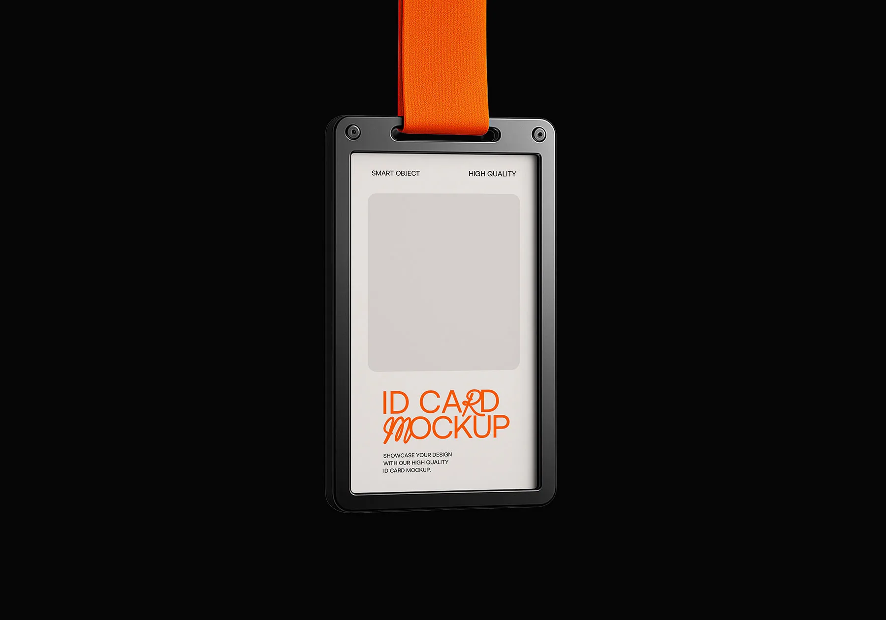 Minimalist ID Card Holder Mockup (PSD)