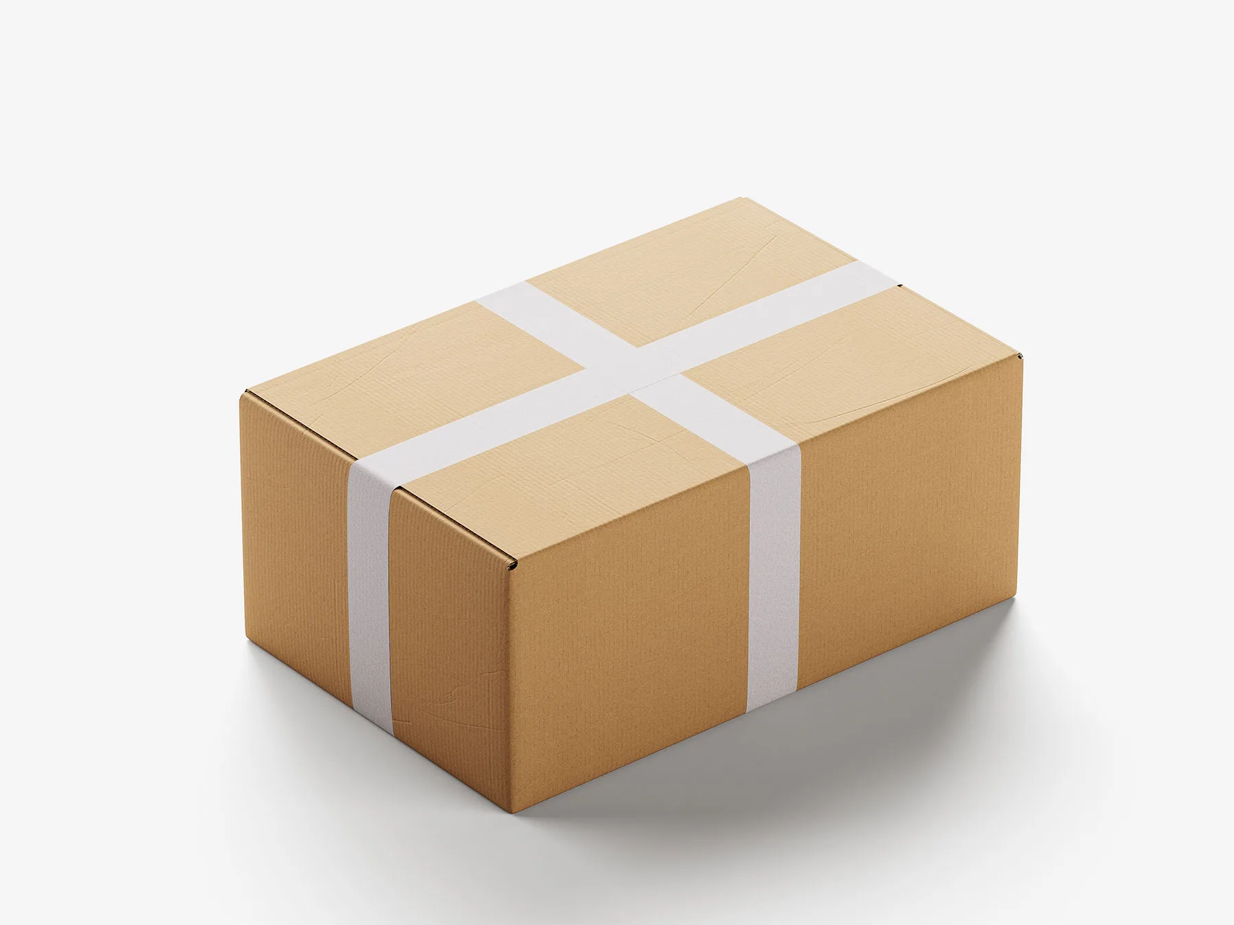 Packaging Taped Box Mockup