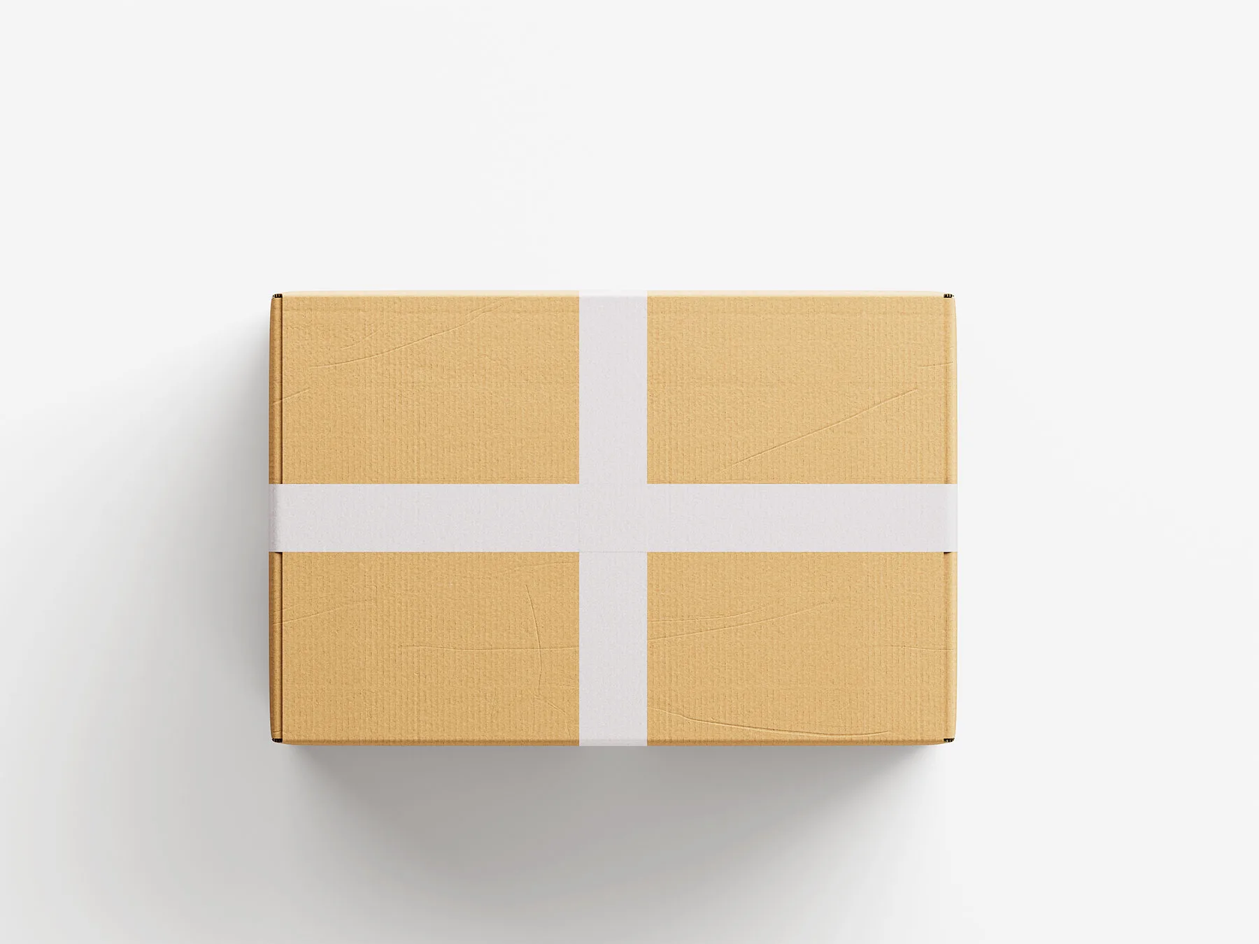 Packaging Taped Box Mockup