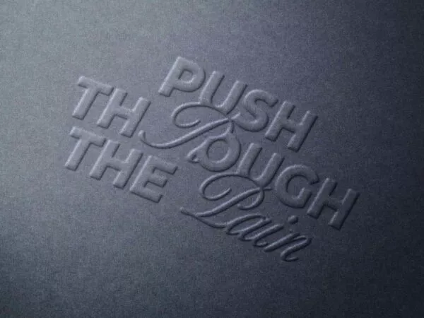 Paper Emboss Logo Mockup