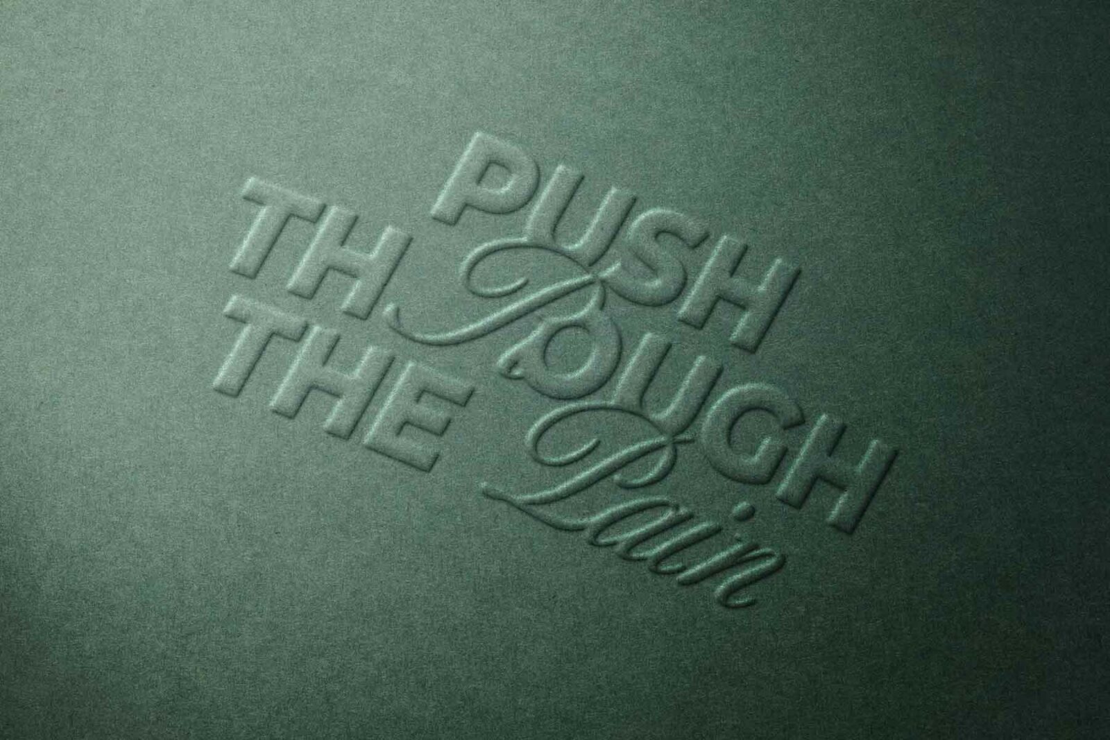 Paper Emboss Logo Mockup