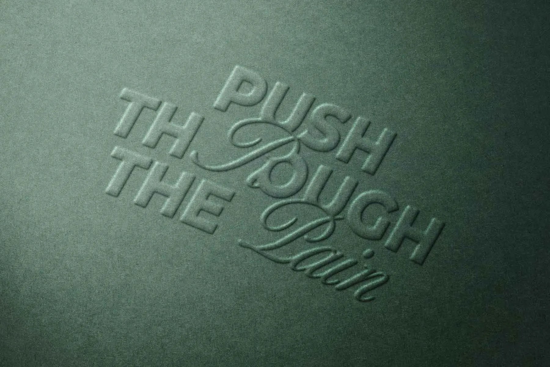 Paper Emboss Logo Mockup