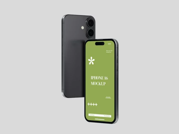 Phone Screen UI Presentation Mockup