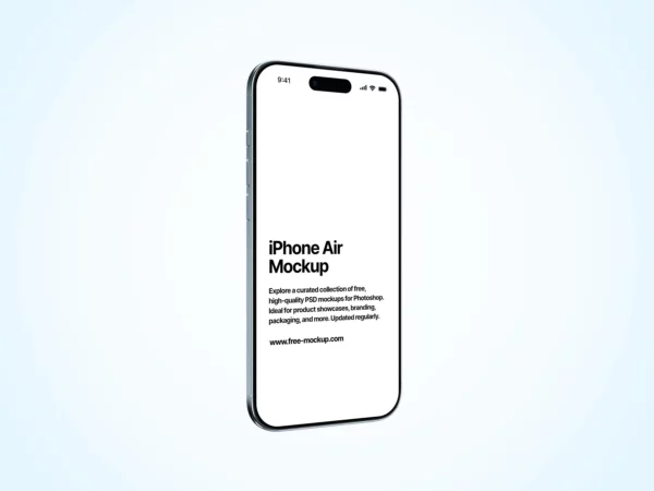 Apple iPhone Air Mockup (Ready to Download)